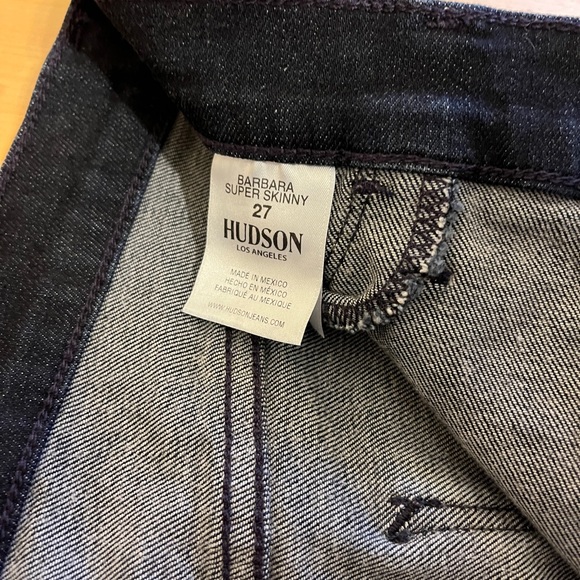 NEW*👖Hudson Barbara High Rise Super Skinny Ankle Jean w/ Side Laces NWOT 27 - Picture 8 of 15